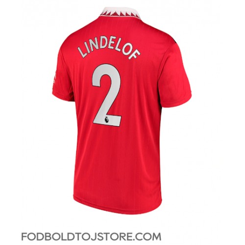 Manchester United Victor Lindelof #2 Hjemmebanetrøje 2022-23 Kortærmet